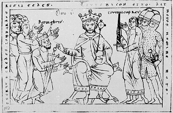 Othon Ier le Grand recevant la soumission de Bérenger II d'Ivrée